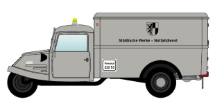  NA88202 - H0 - Goliath GD 750 Kastenwagen Stadtwerke